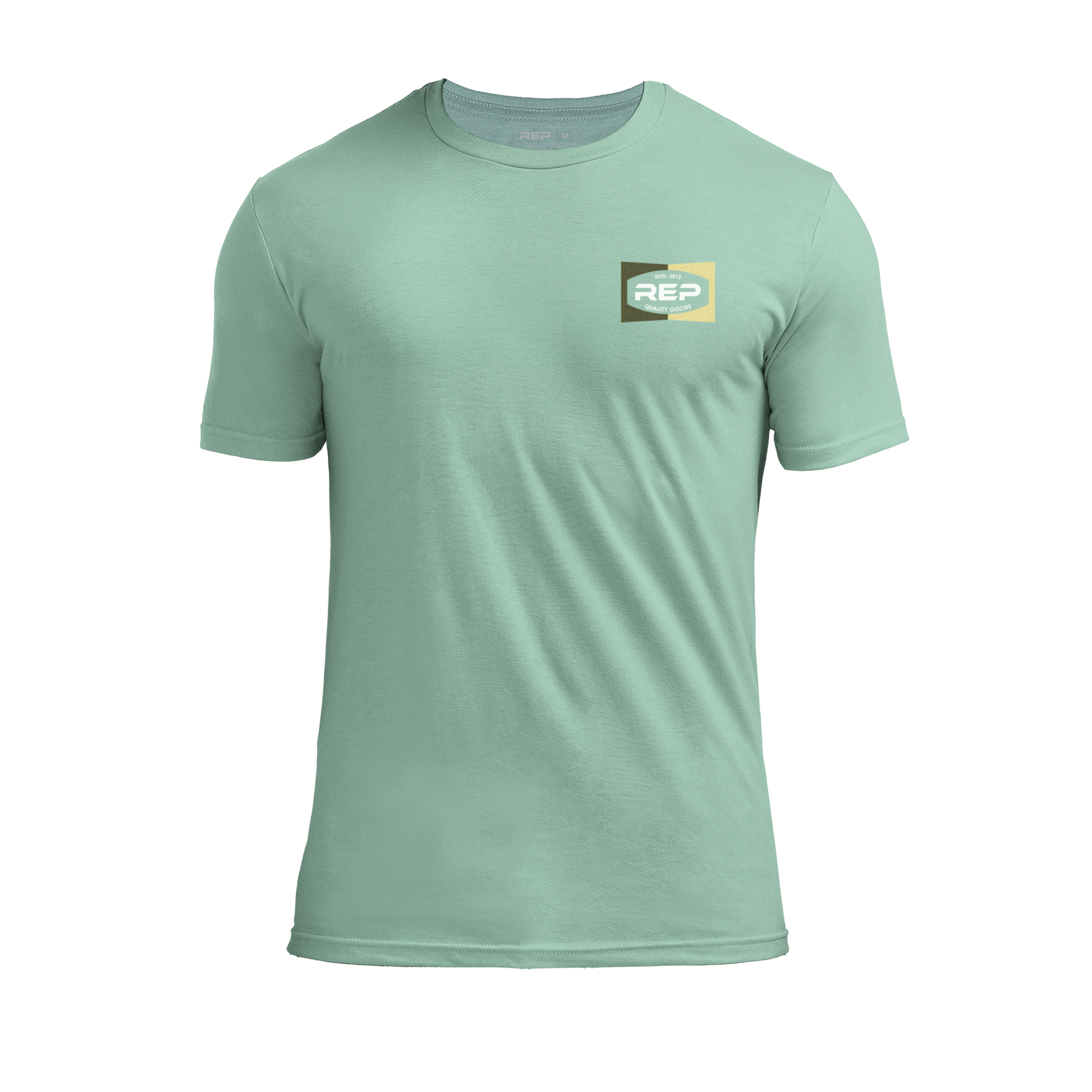 Ignition Tri-Blend Crew T-Shirt - Heather Sage/White / X-Small